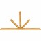 Ekena Millwork Saratoga Rough Sawn Timber Gable Bracket, Western Red Cedar, 96"W x 64"H x 2"D x 4"F, 16/12 Pitch GBW096X64X0204SAR00RWR - alternate 5